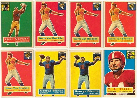 1956 Topps Football Collection (127) Including Hall of Famers 
